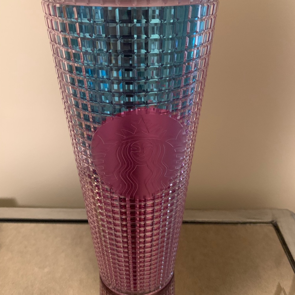 NEW STARBUCKS SUMMER MERMAID OMBRÉ STUDDED TUMBLER